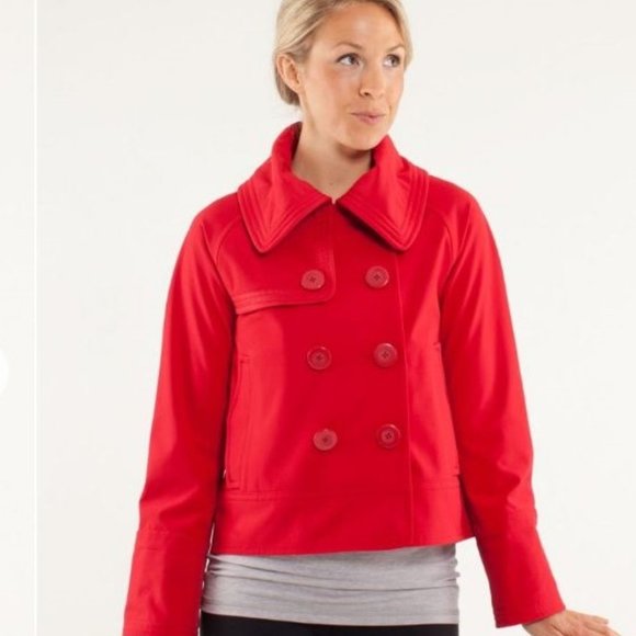 lululemon athletica Jackets & Blazers - SALE ❤️ LULULEMON Currant Red Coco Soft Shell Jacket - 12